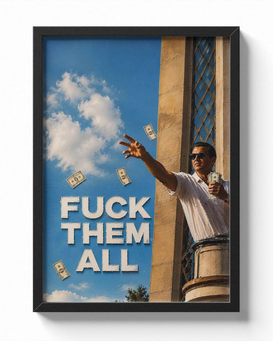 Fuck Them All poster styled room photo 1