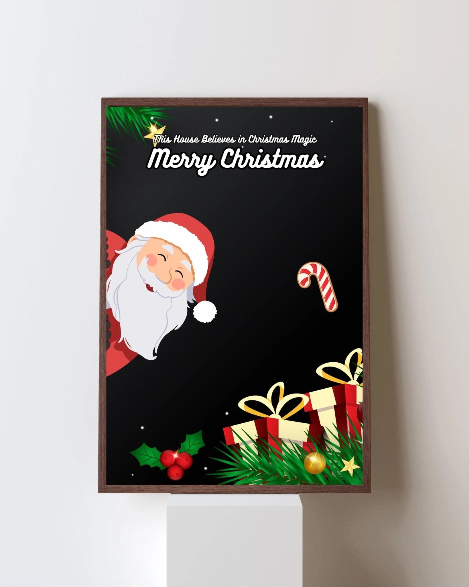 This House Believes in Christmas Magic poster styled room photo 1