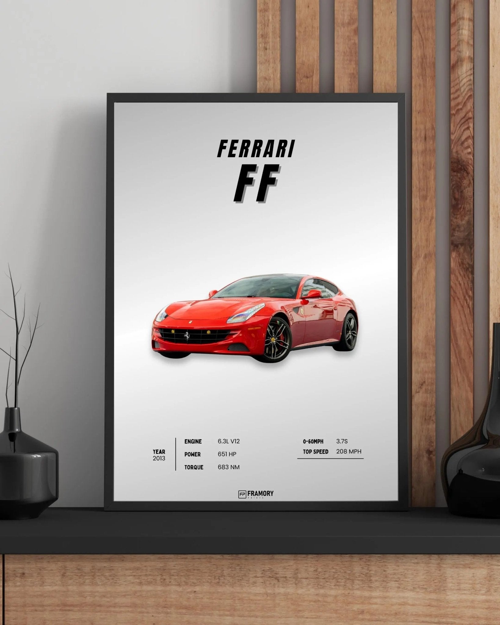 Ferrari FF poster styled room photo 1