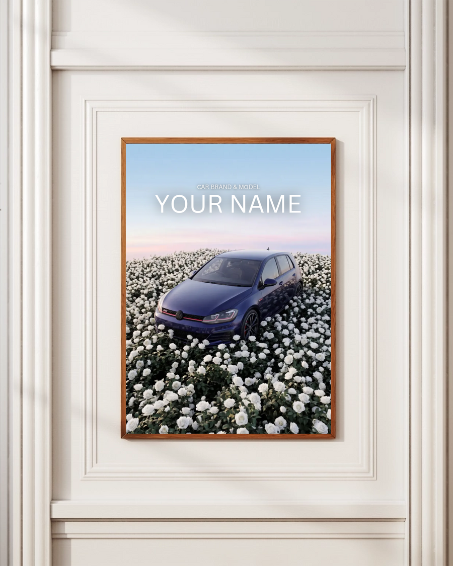 Personalized Car Poster poster styled room photo 1