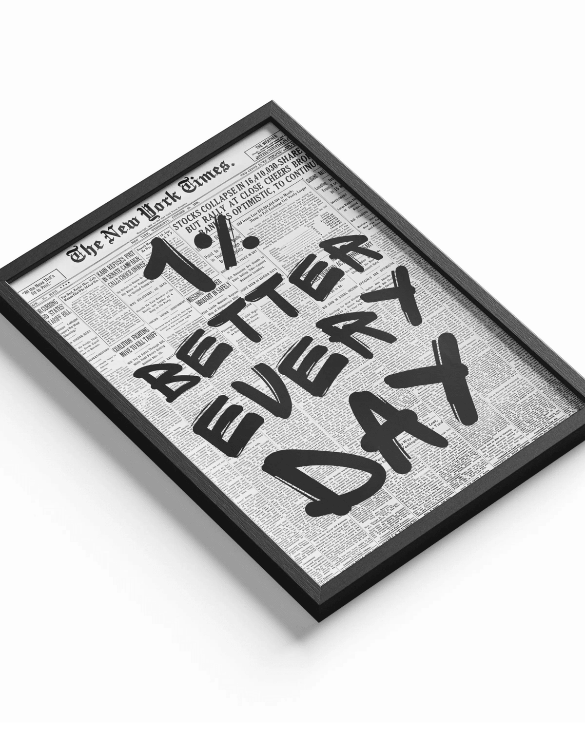 1% Better Every Day poster styled room photo 1