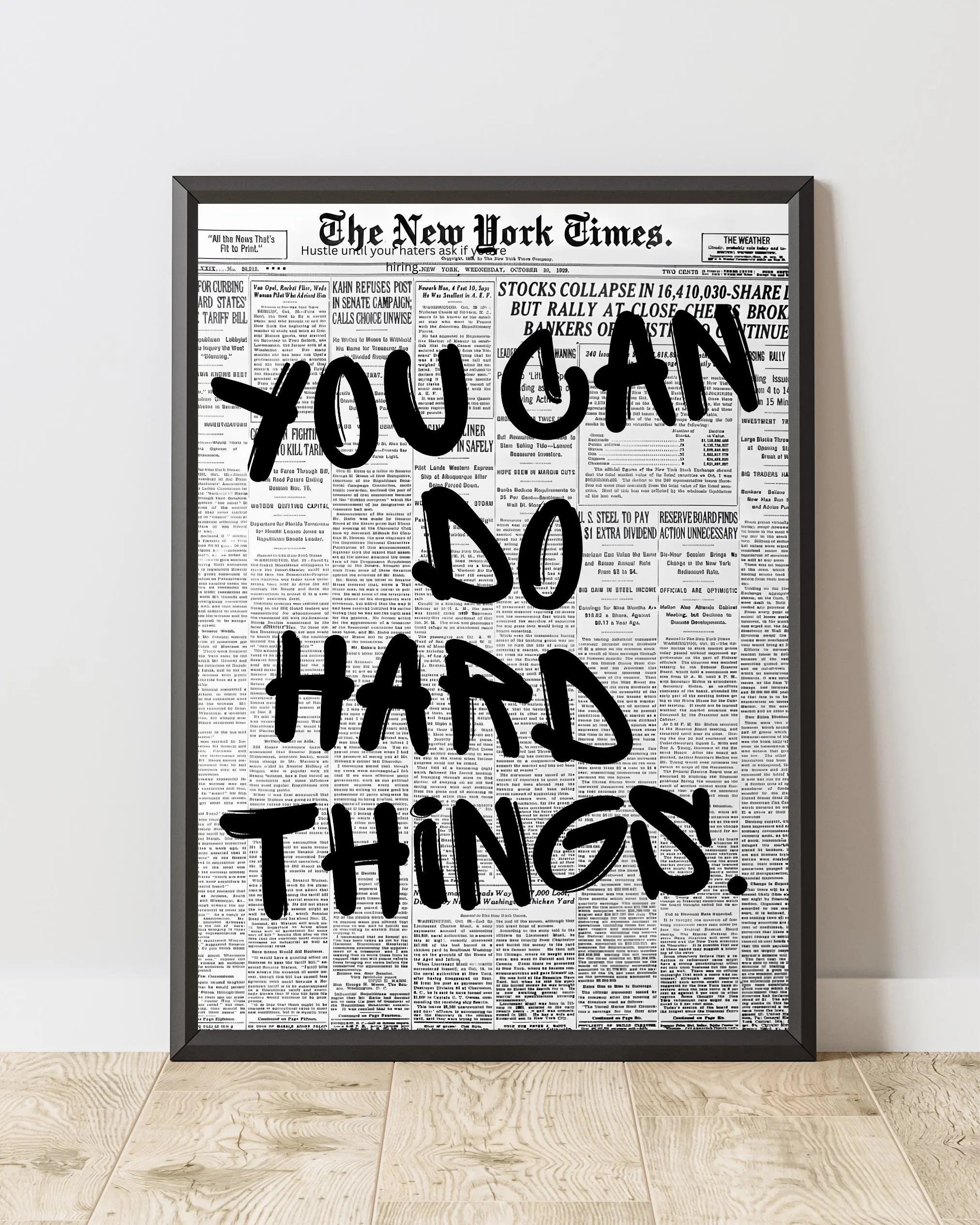 You Can Do Hard Things. Framory Prints