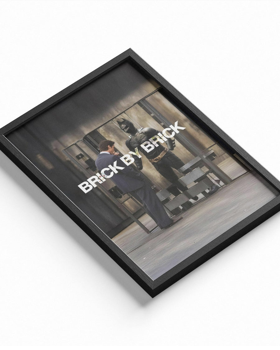 Brick by Brick poster design close-up