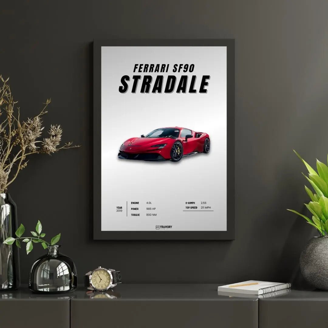Ferrari SF90 Stradale poster — Framory Prints