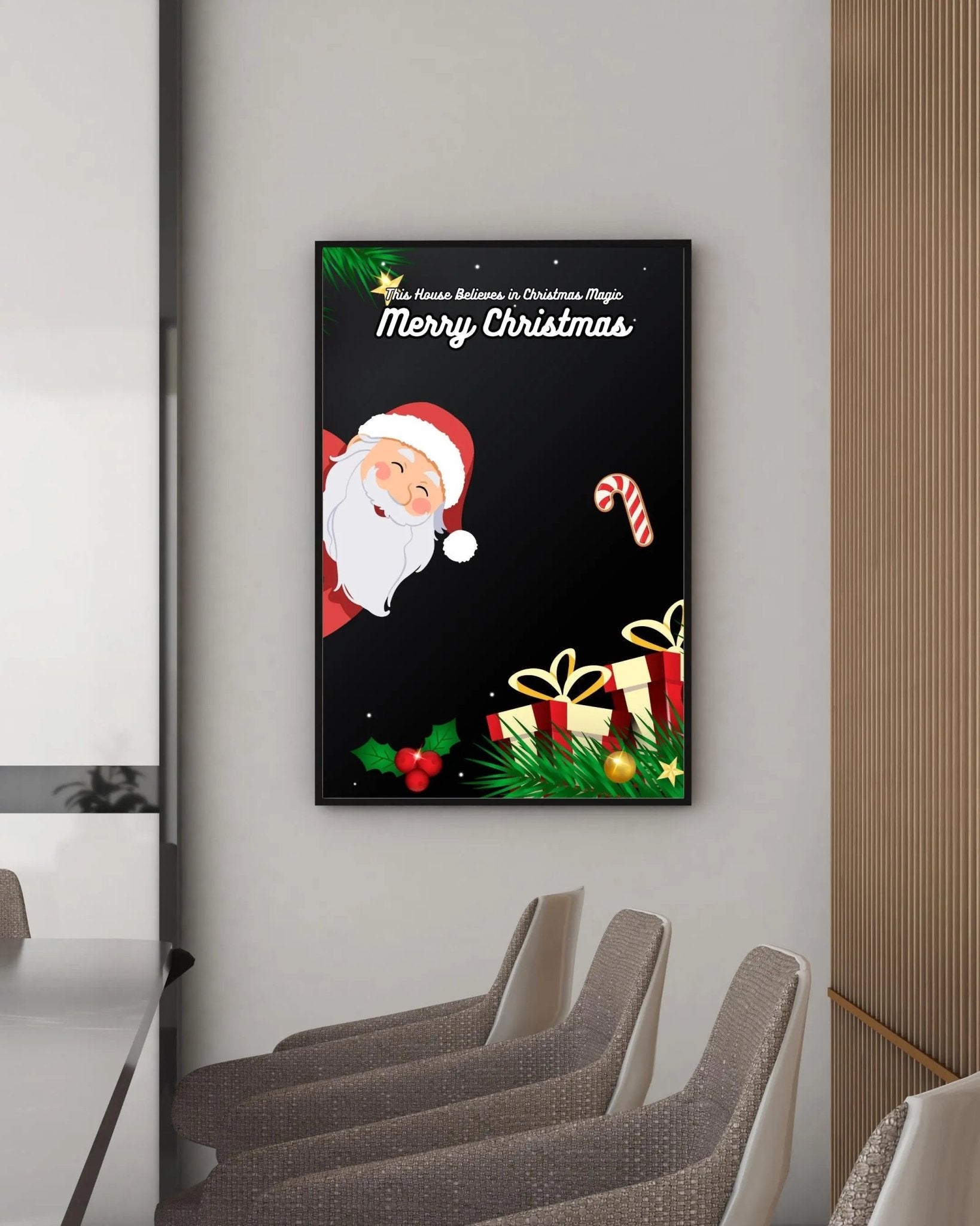 This House Believes in Christmas Magic poster styled room photo 4