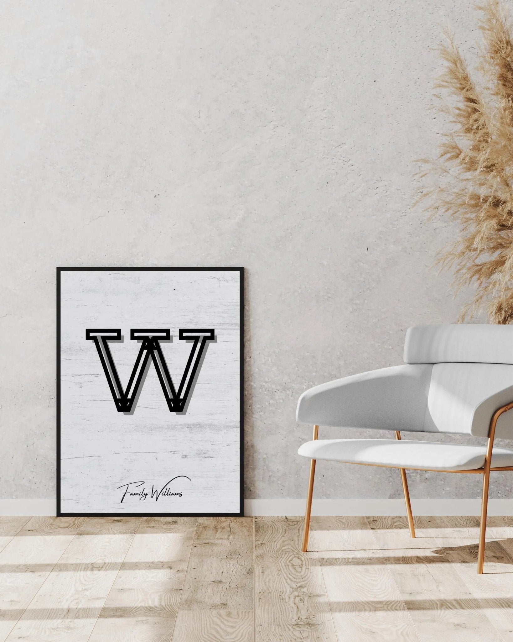 Personalized Family Portrait Poster poster styled room photo 3