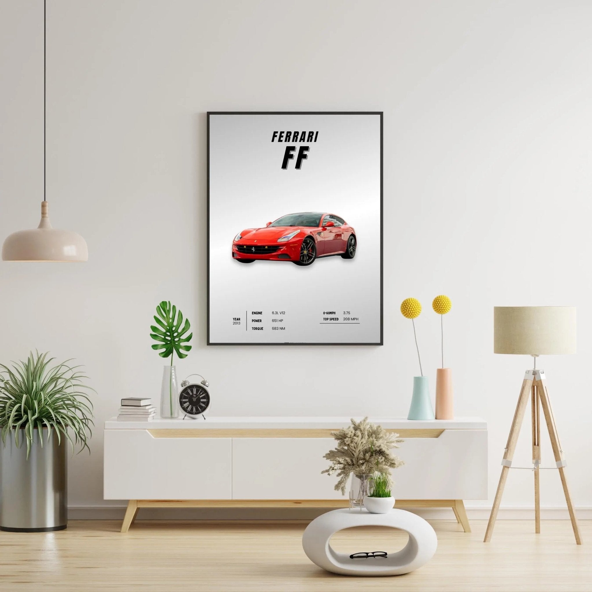 Ferrari FF poster styled room photo 5