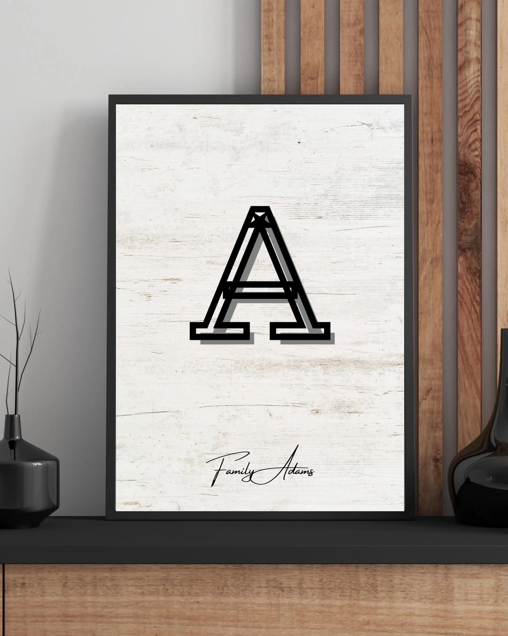 Personalized Family Portrait Poster poster styled room photo 7