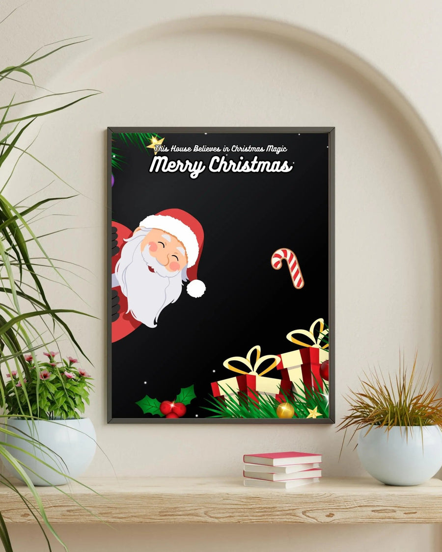 This House Believes in Christmas Magic poster styled room photo 2