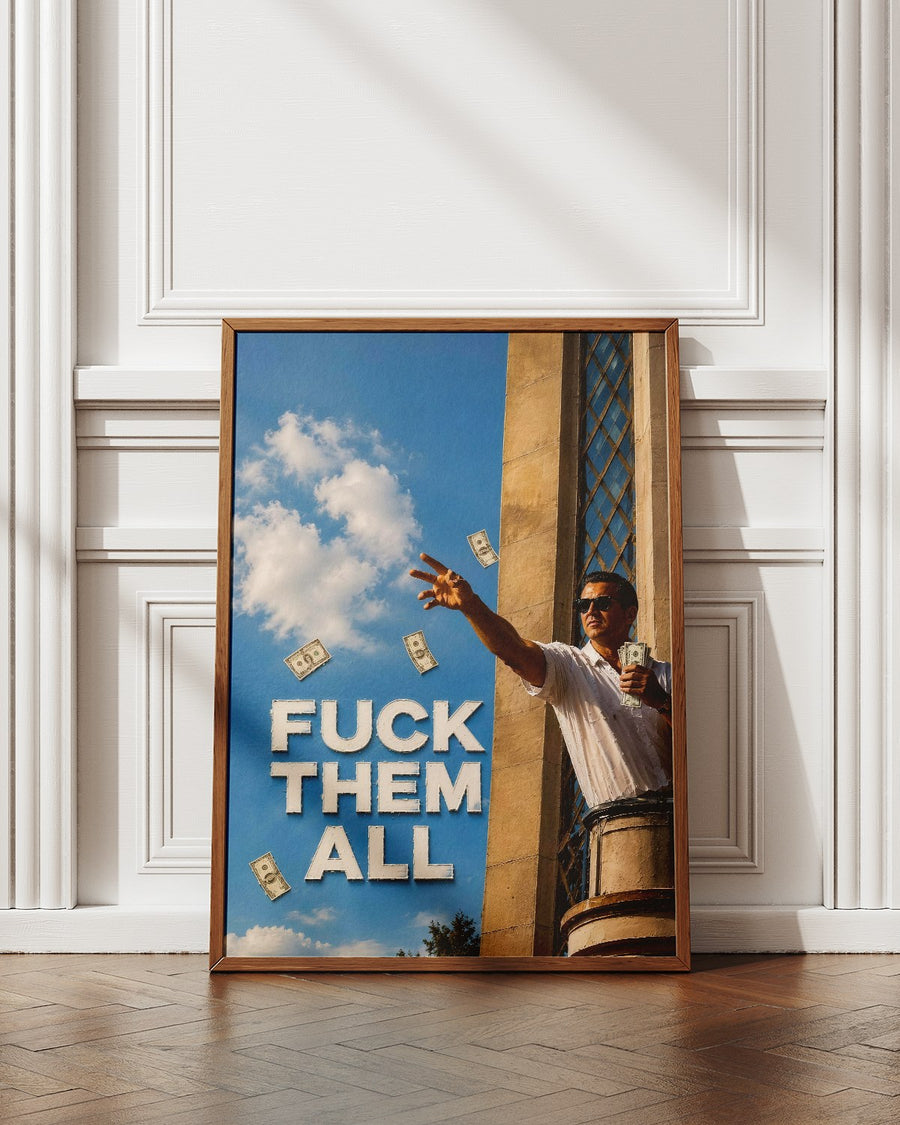 Fuck Them All poster styled room photo 3