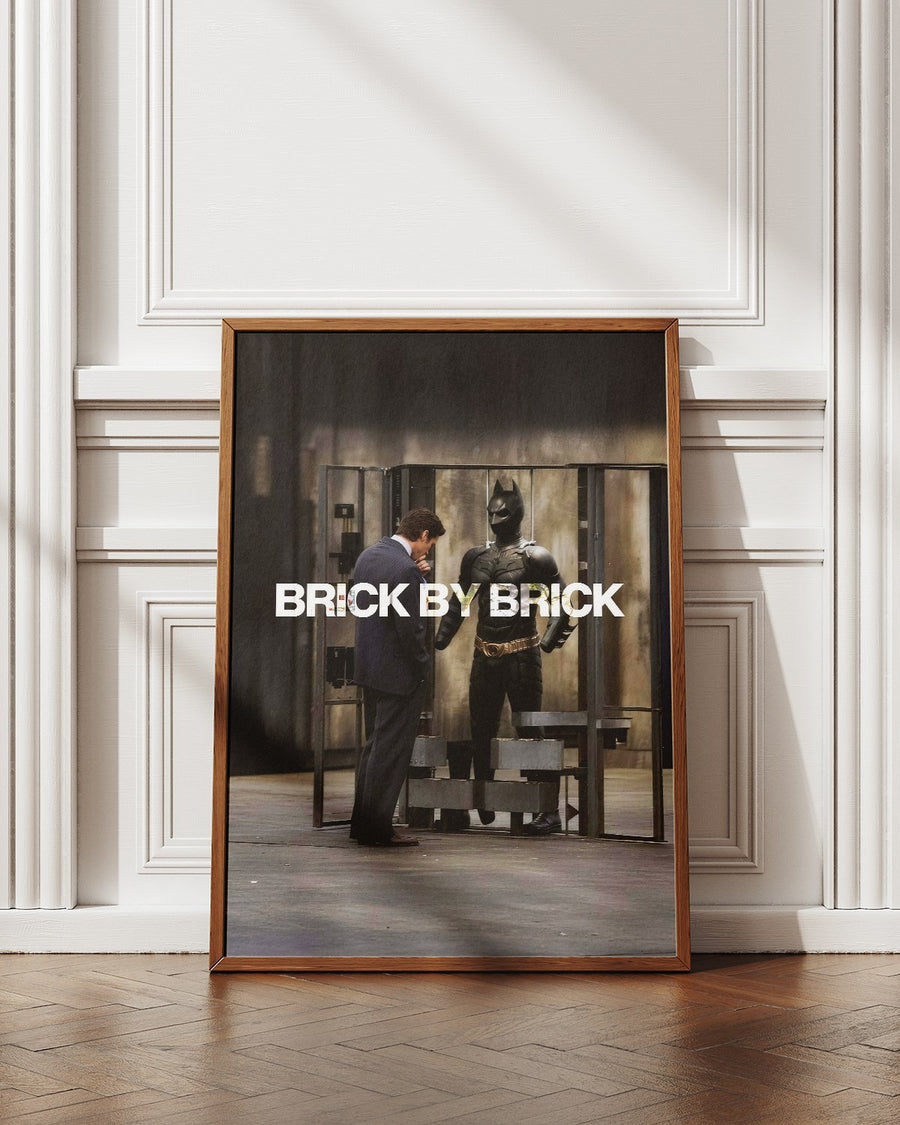 Brick by Brick poster styled room photo 3