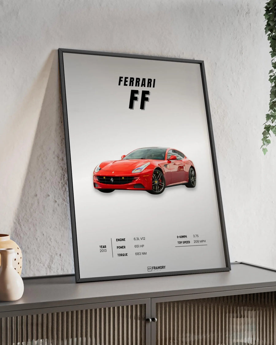 Ferrari FF poster styled room photo 2