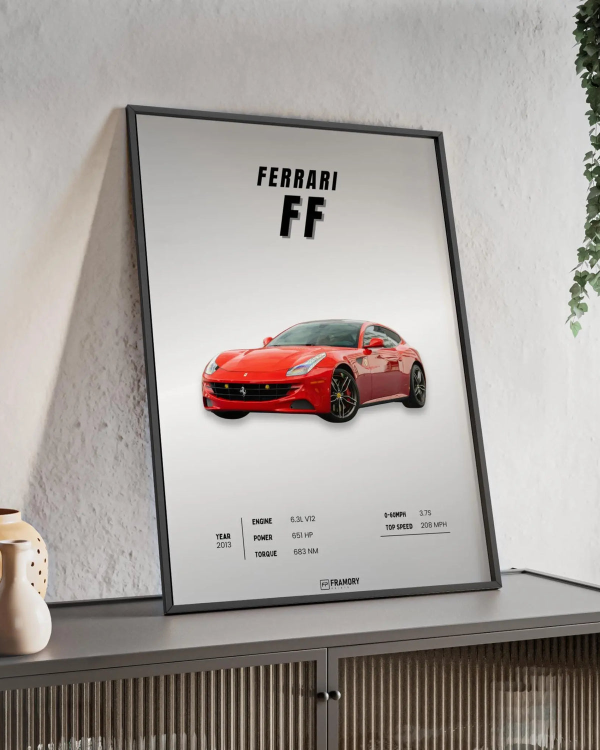 Ferrari FF poster styled room photo 2