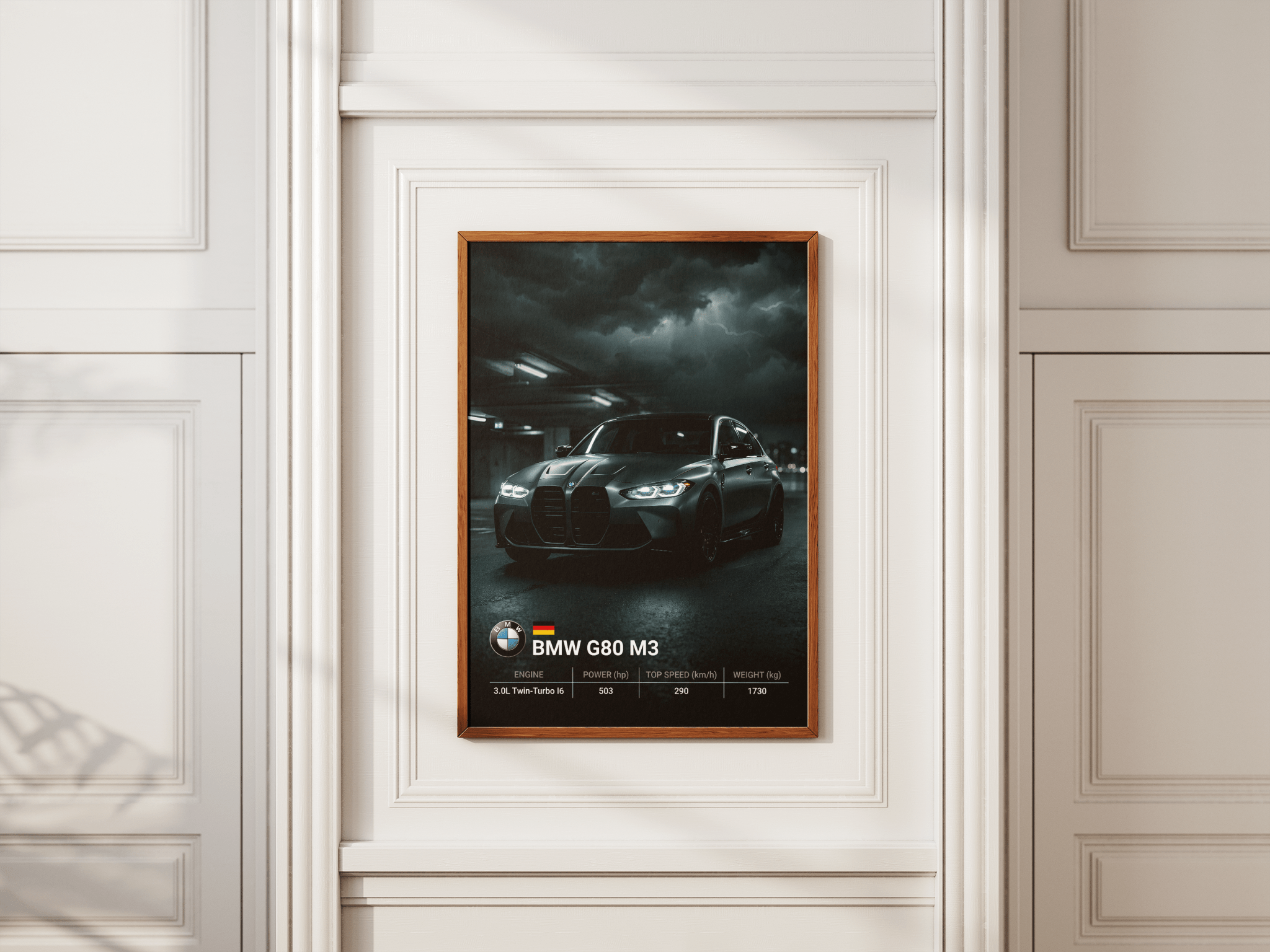 BMW G80 M3 Street poster styled room photo 7