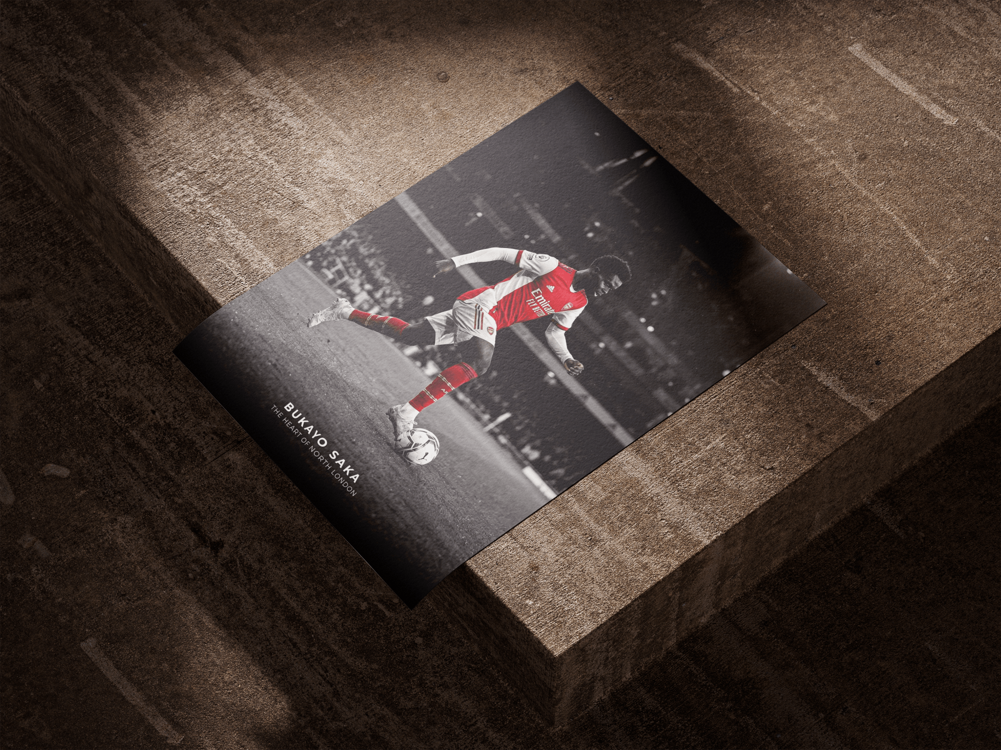 Bukayo Saka poster styled room photo 5