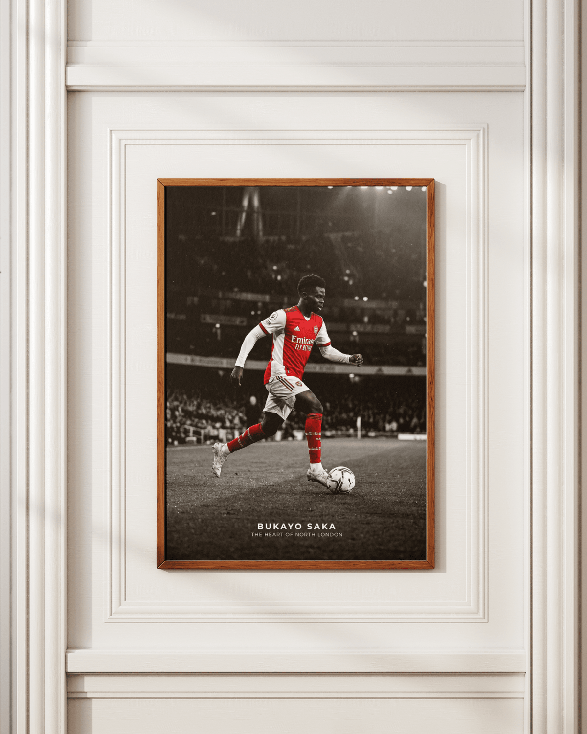 Bukayo Saka poster styled room photo 3