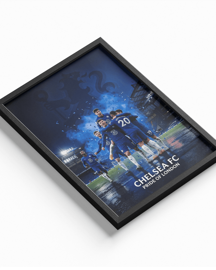 Chelsea FC poster styled room photo 1