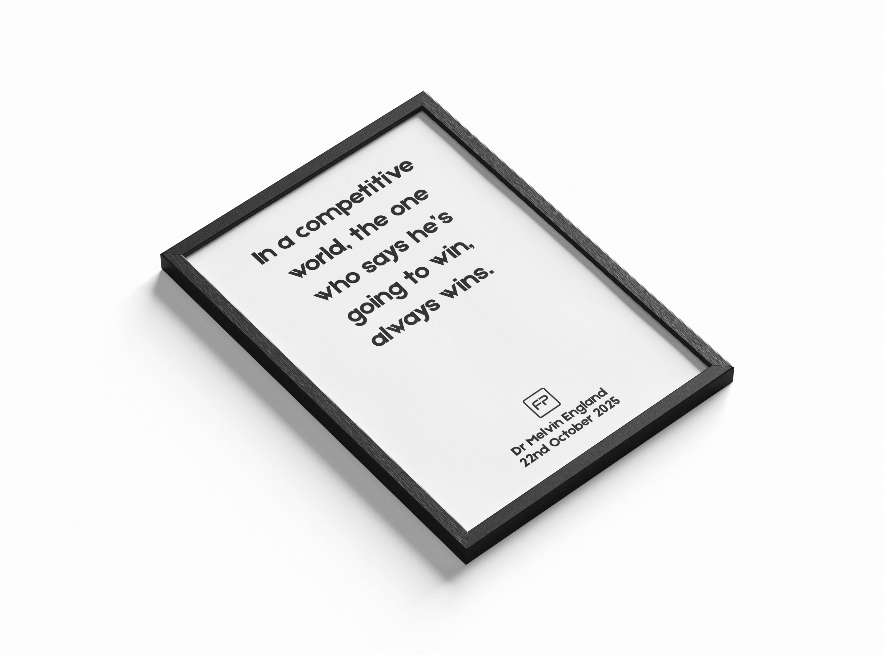 Personalized Quote Poster