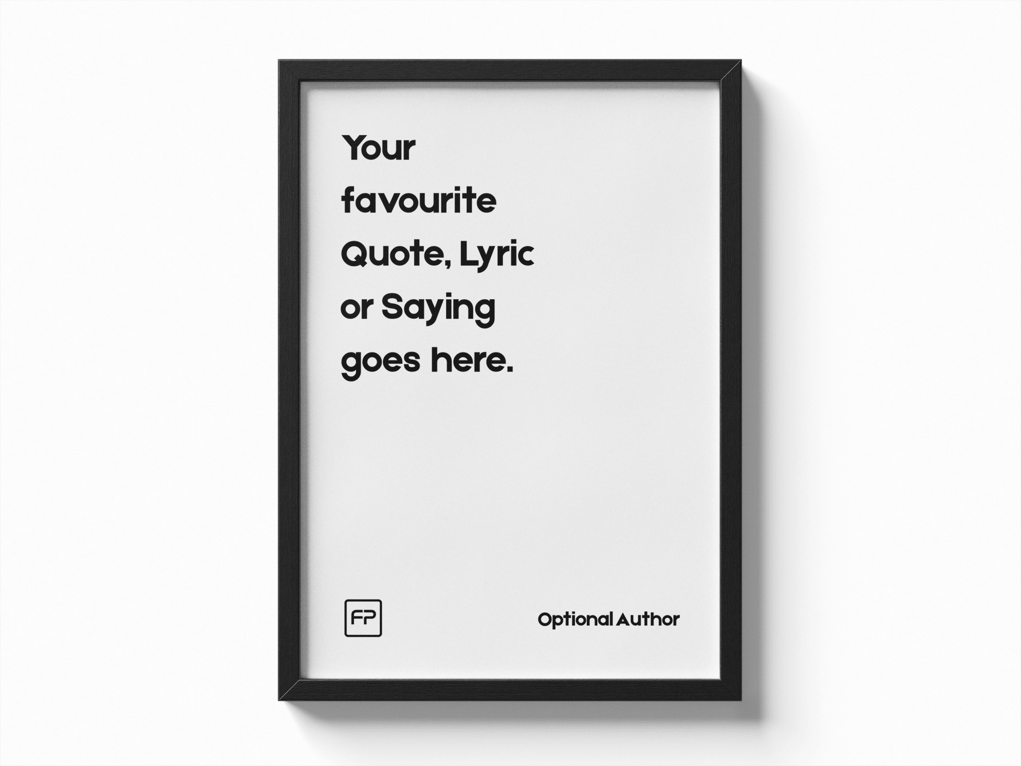 Personalized Quote Poster poster — Framory Prints
