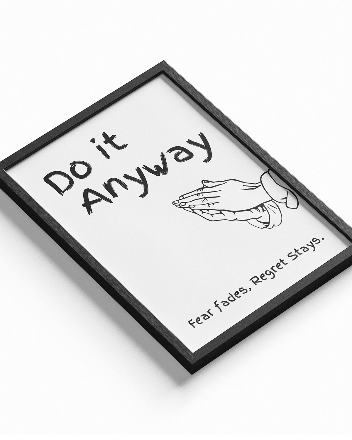 Do It Anyway poster design close-up