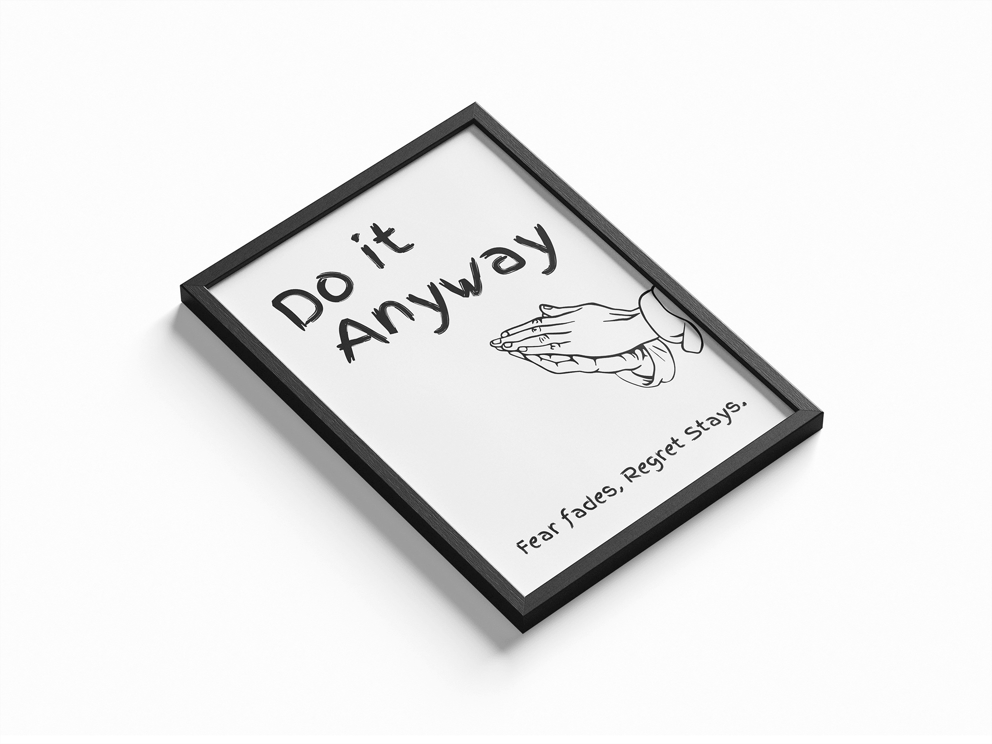 Do It Anyway poster design close-up