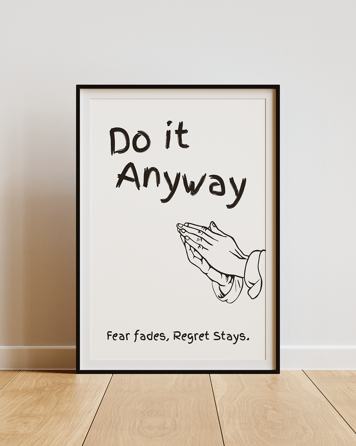 Do It Anyway poster design close-up