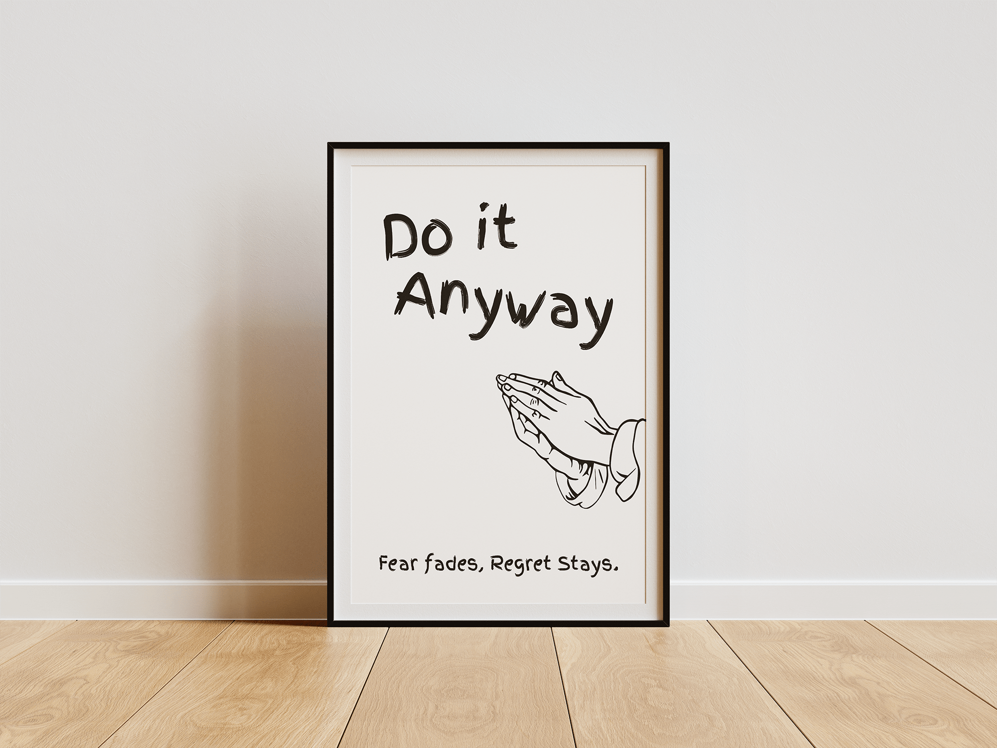 Do It Anyway poster design close-up