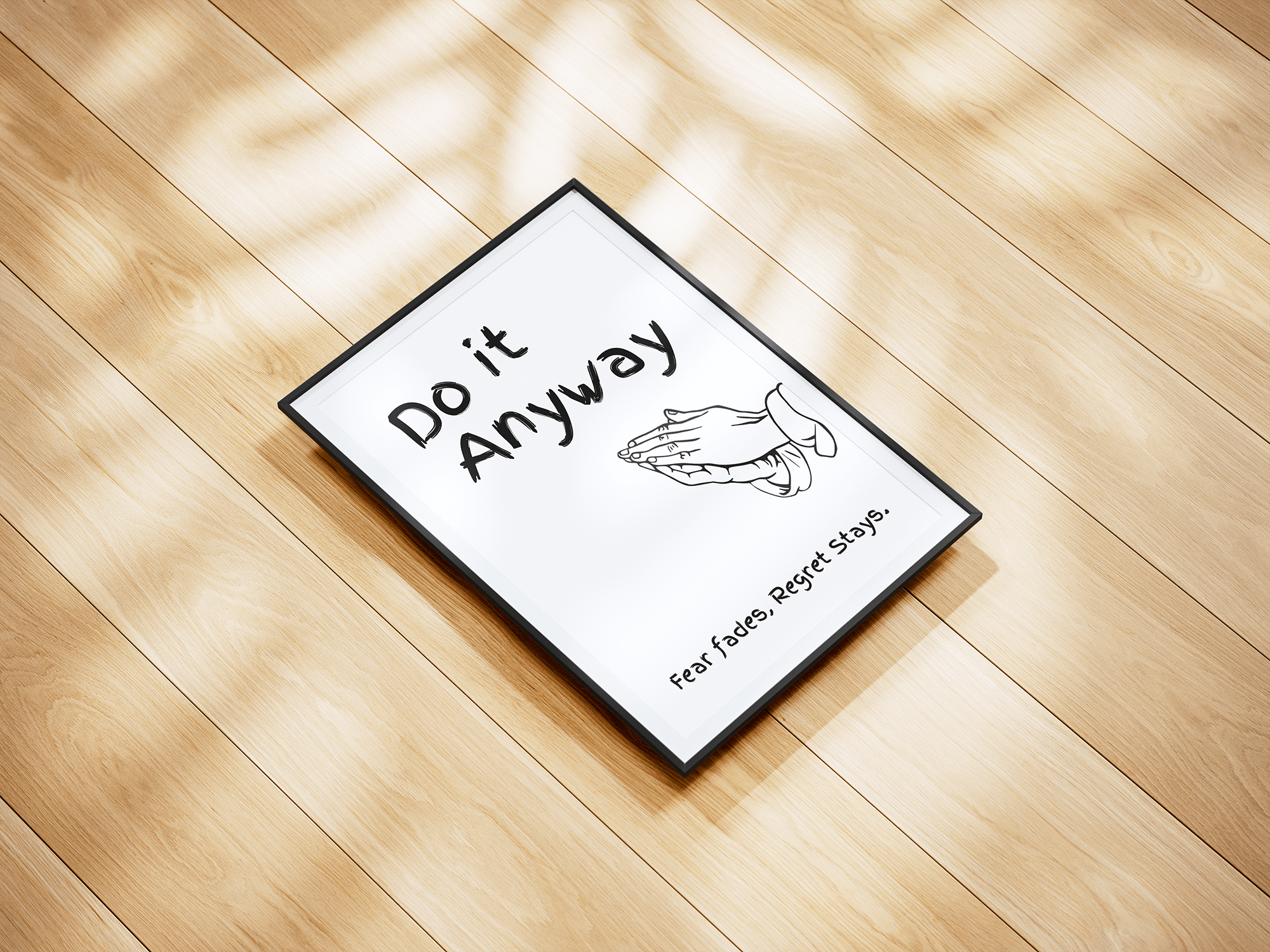 Do It Anyway poster design close-up