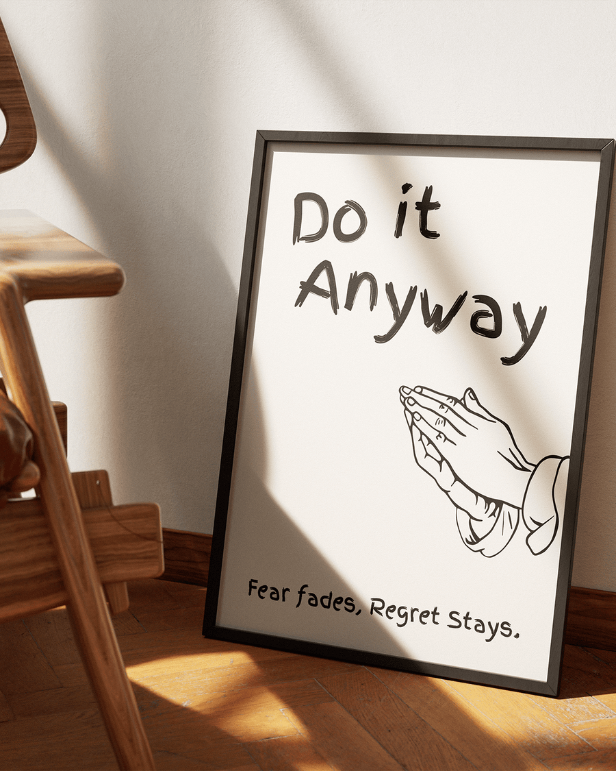 Do It Anyway poster design close-up
