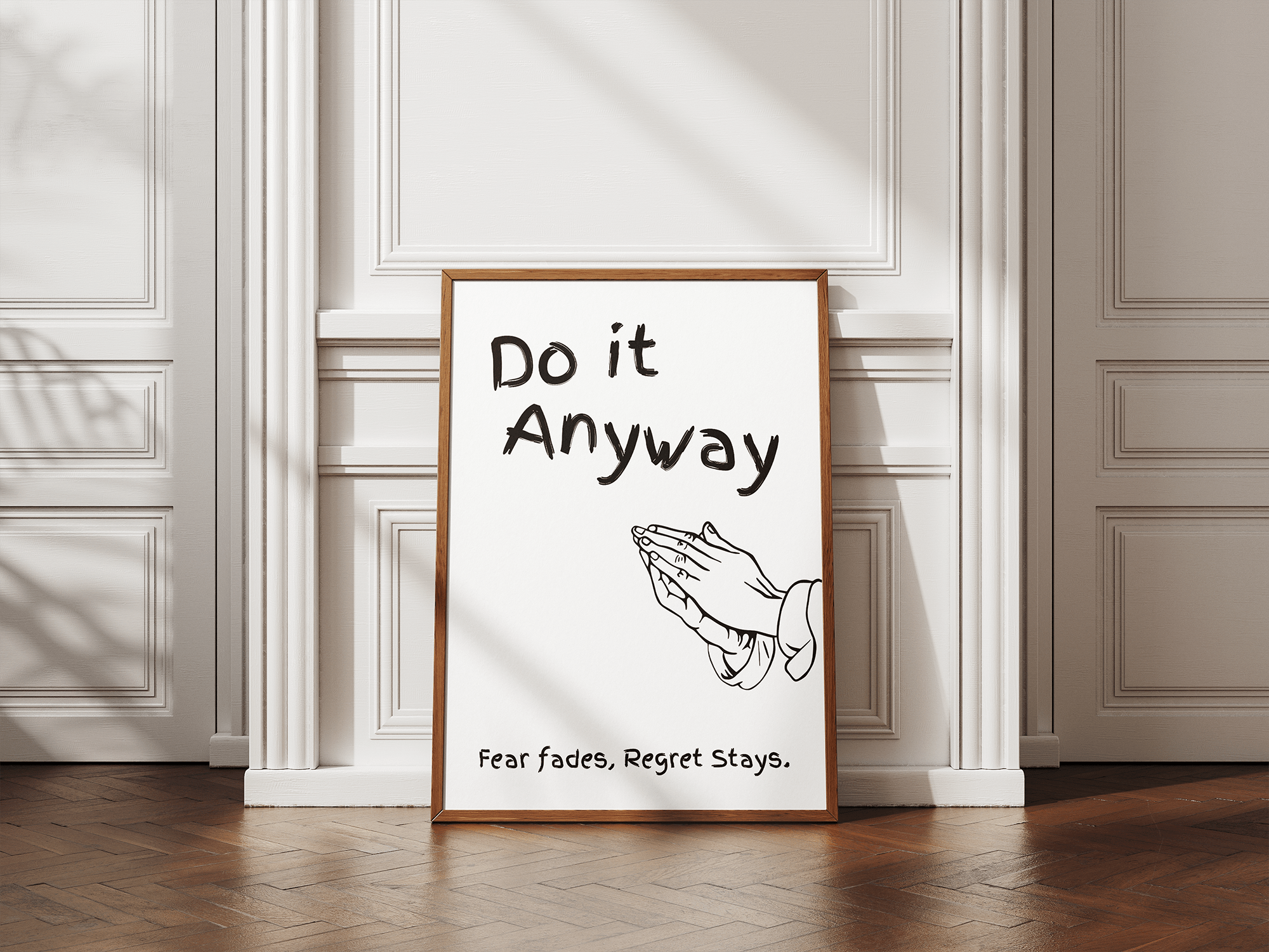 Do It Anyway poster design close-up