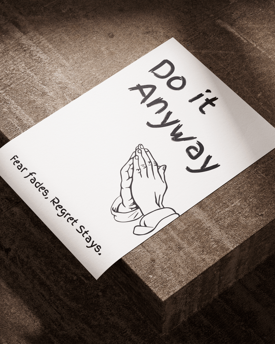 Do It Anyway poster design close-up