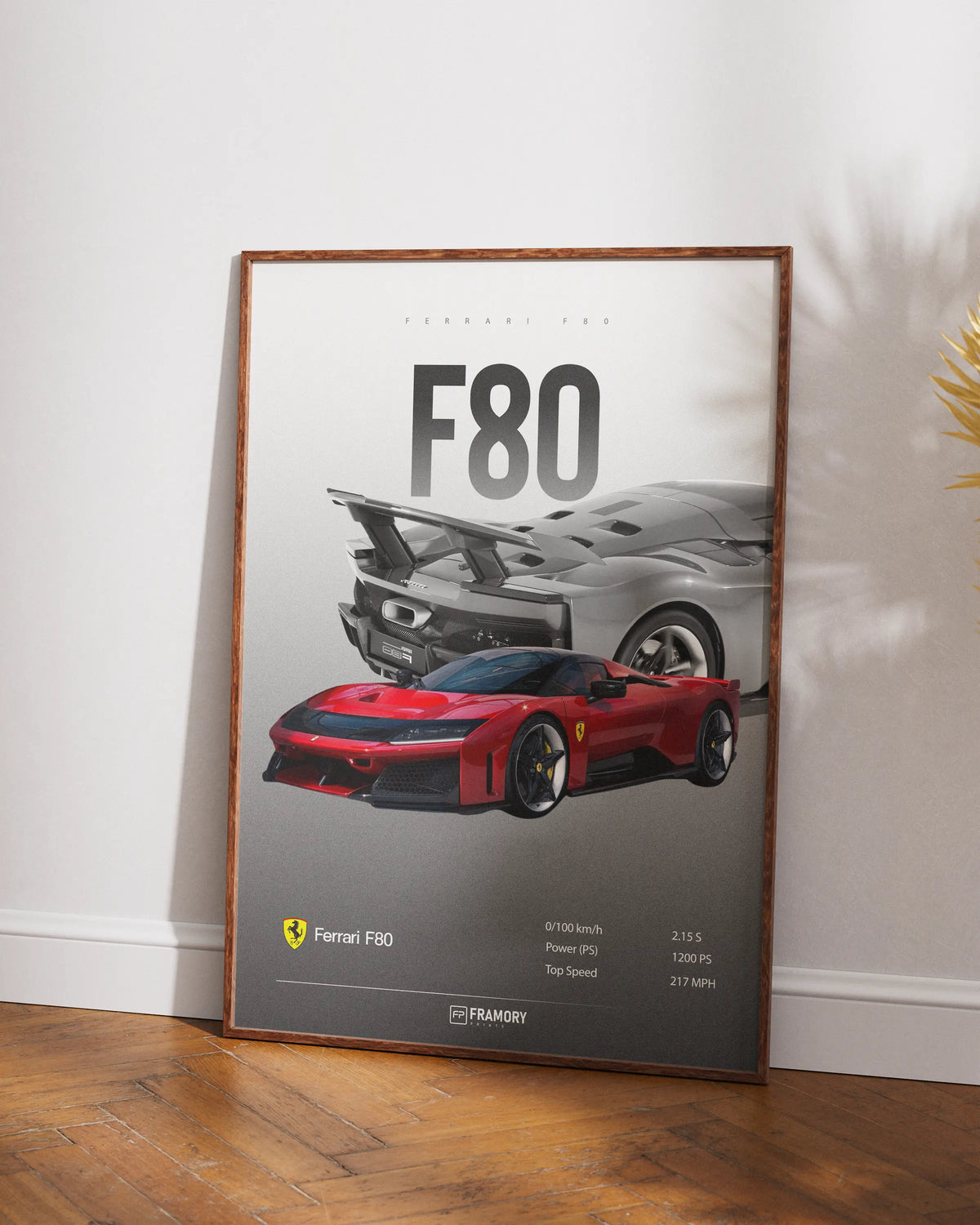 Ferrari F80 poster styled room photo 2