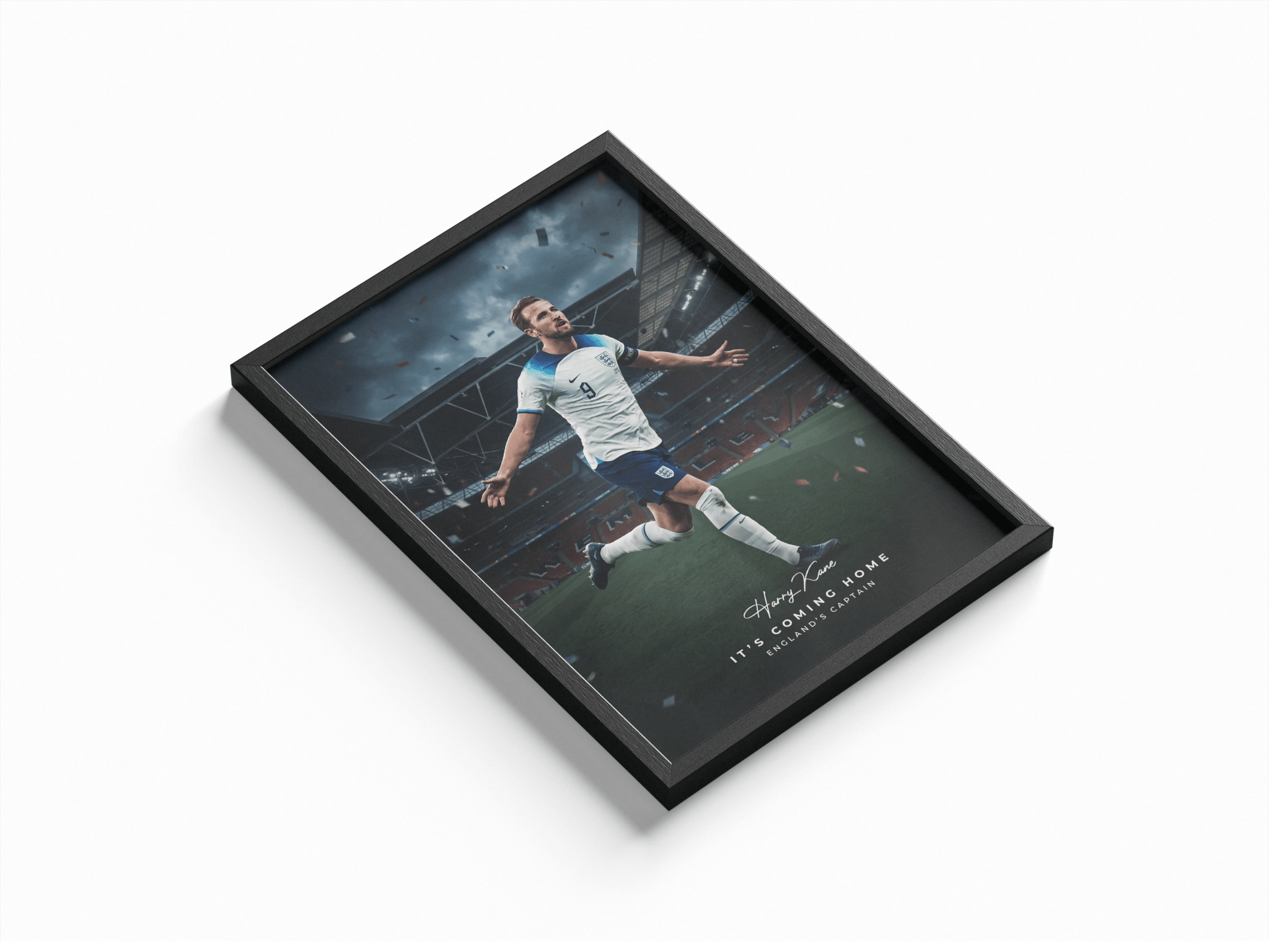 "It's Coming Home" — Harry Kane poster styled room photo 1