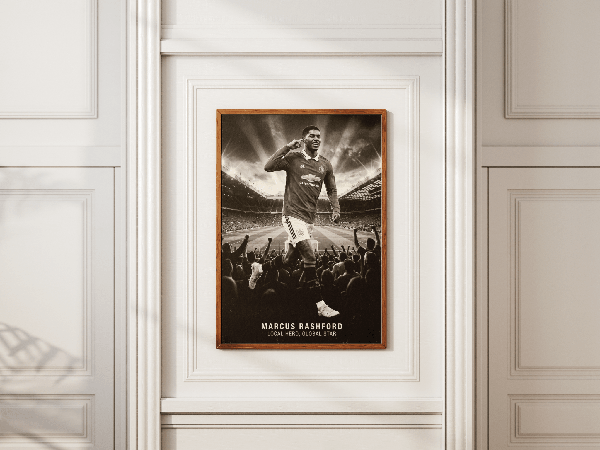 Marcus Rashford poster styled room photo 6