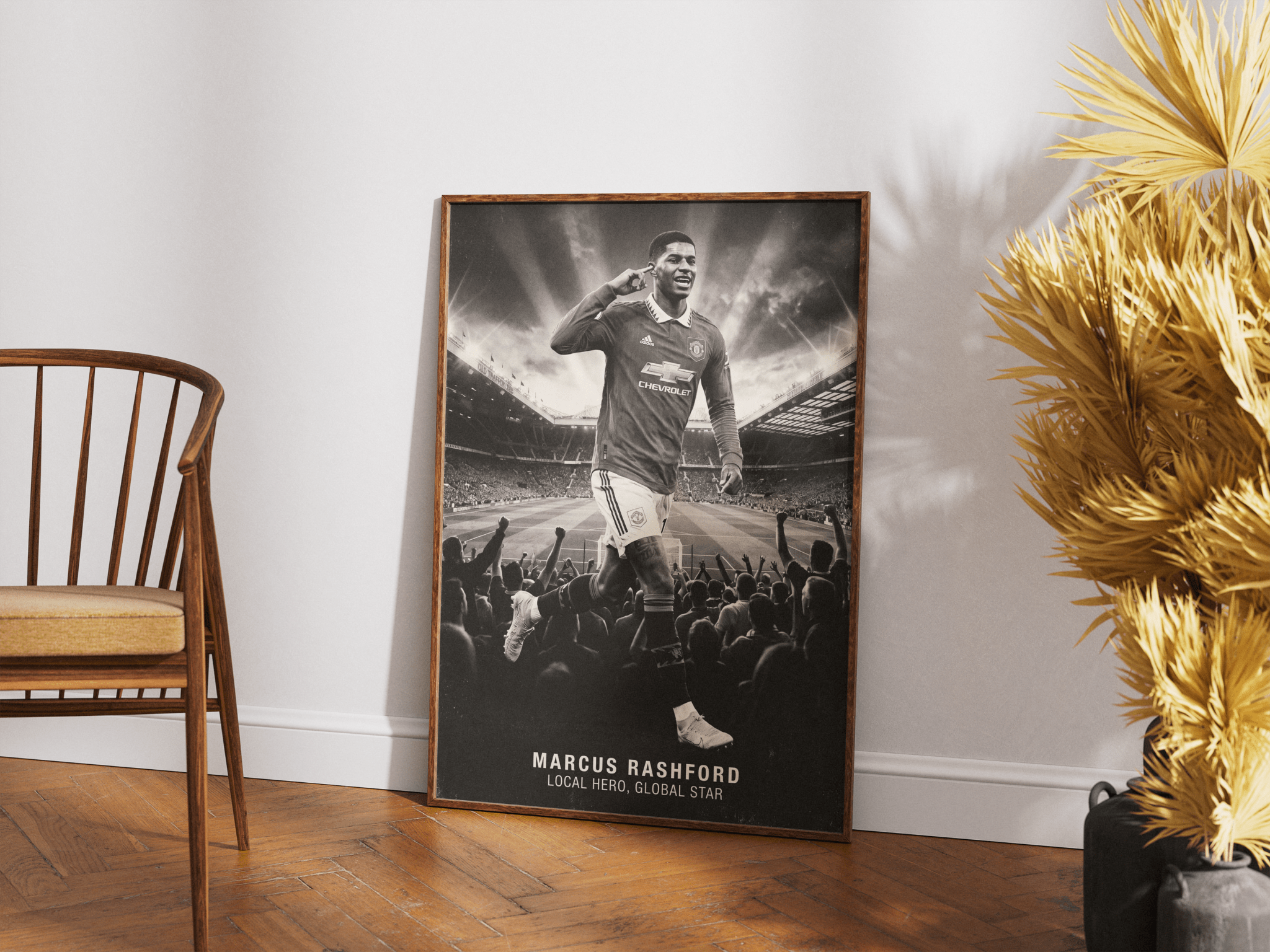 Marcus Rashford poster styled room photo 7
