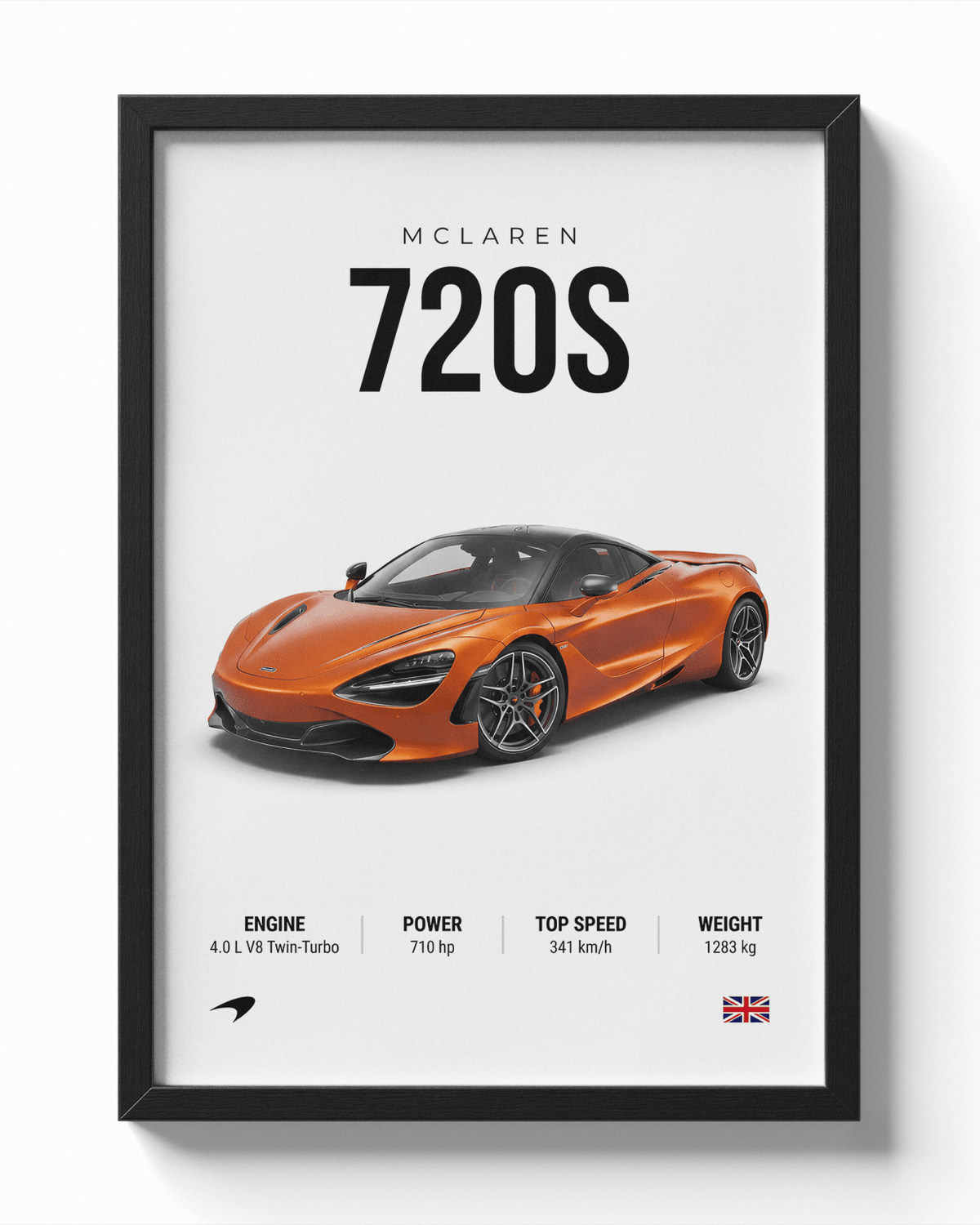 McLaren 720S poster — Framory Prints