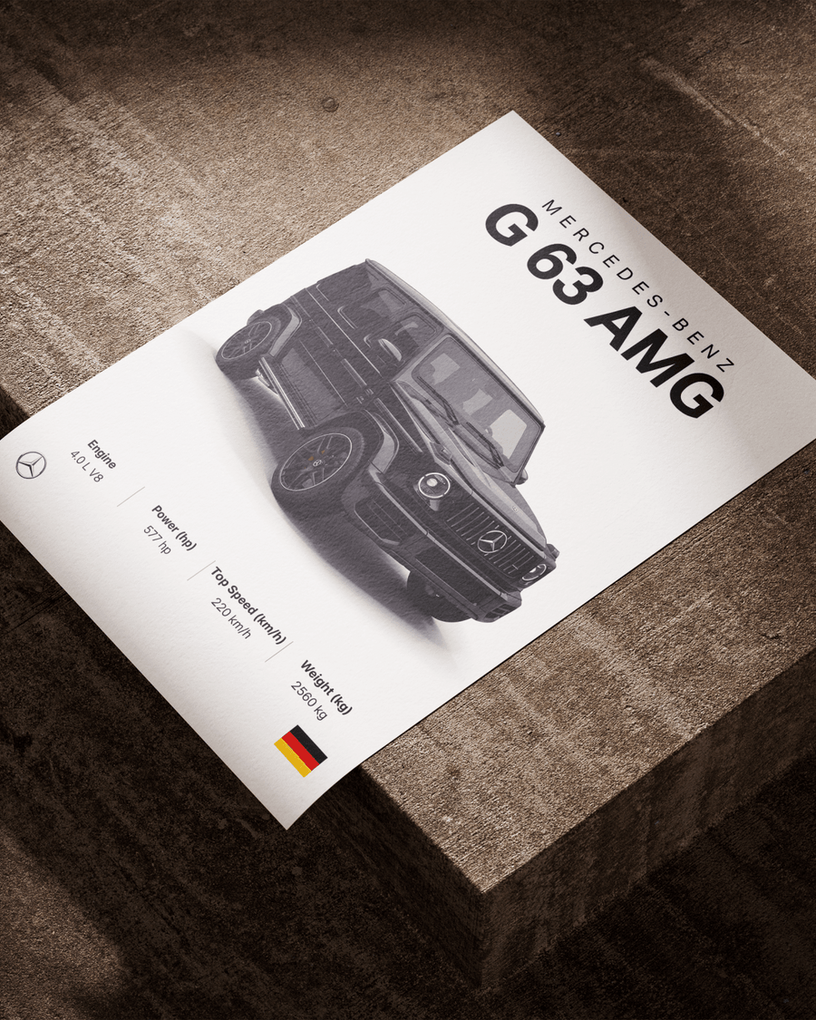 Mercedes G63 AMG poster styled room photo 2