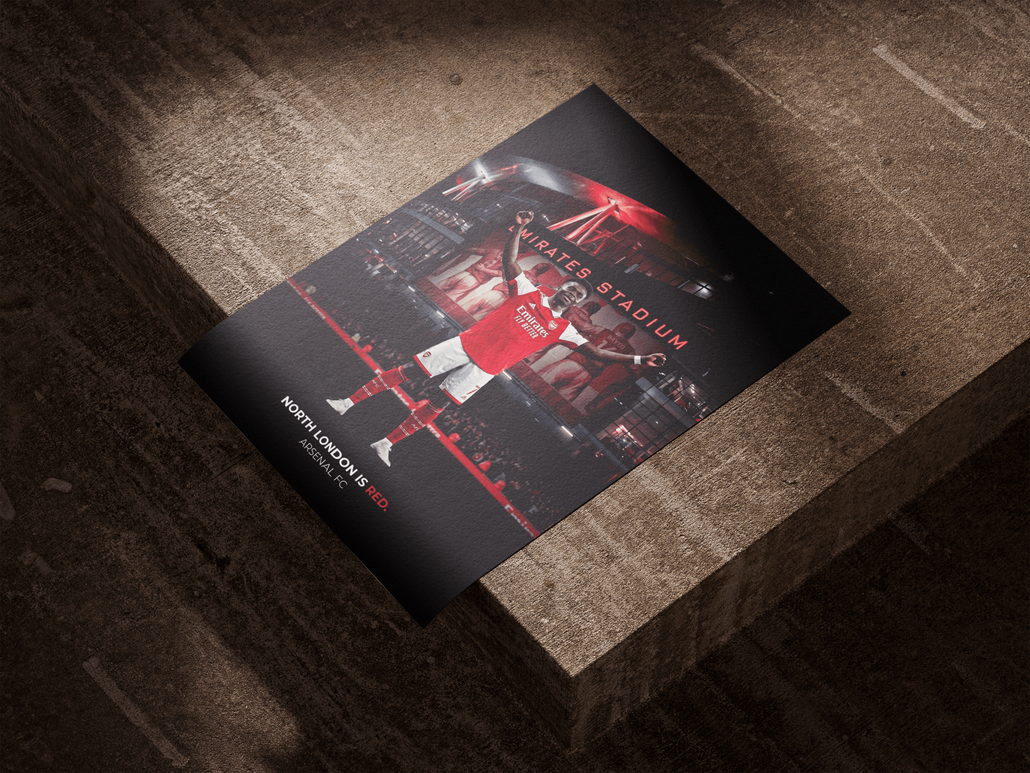 North London is Red — Arsenal FC poster styled room photo 7