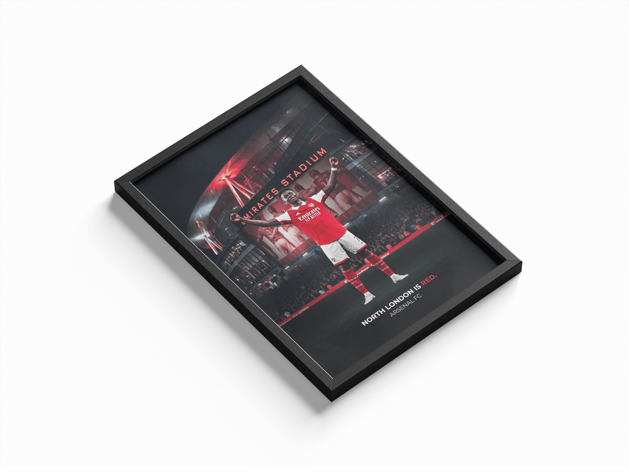 North London is Red — Arsenal FC poster styled room photo 1