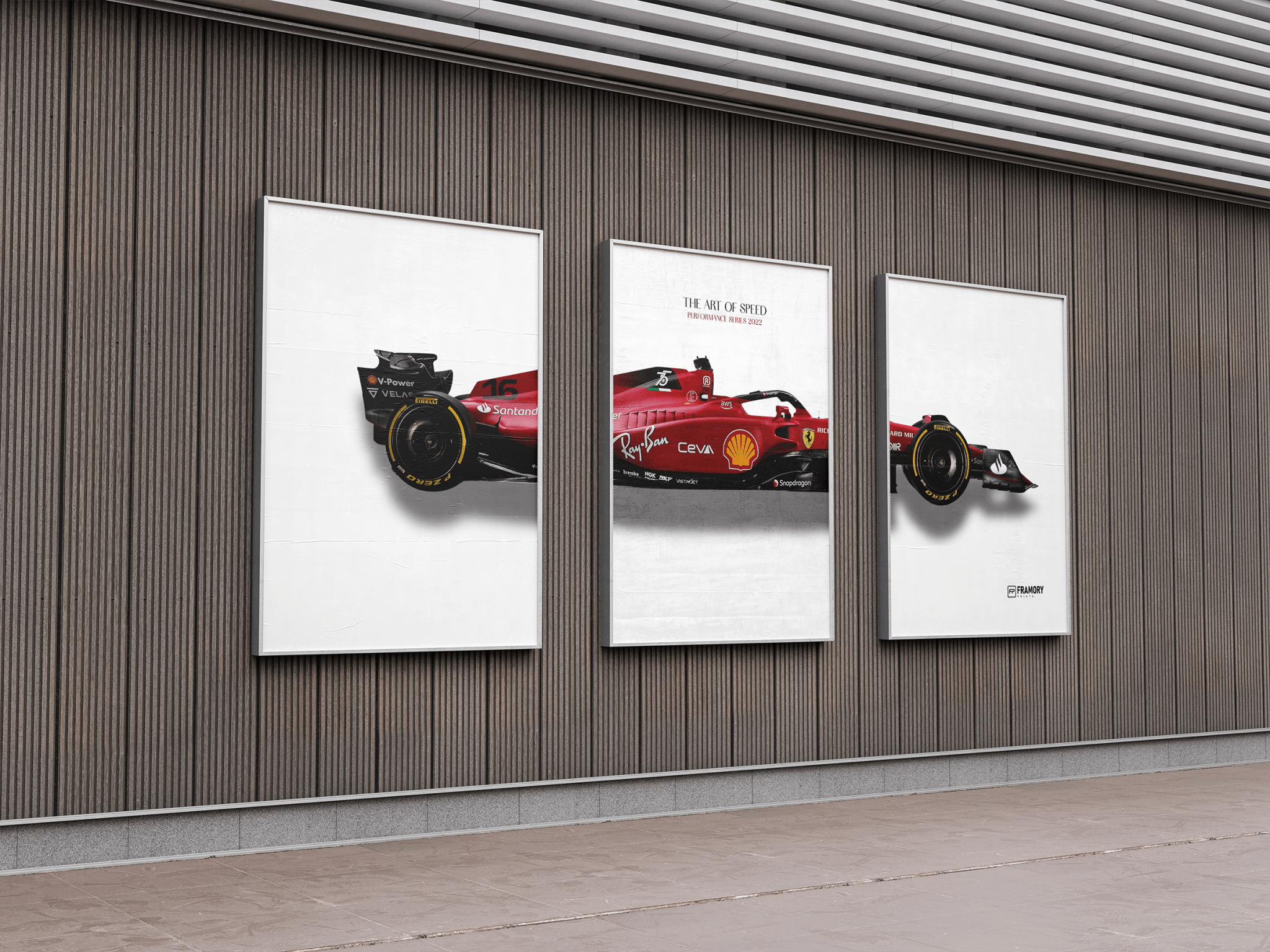 F1 2022 (SET OF 3) poster styled room photo 3