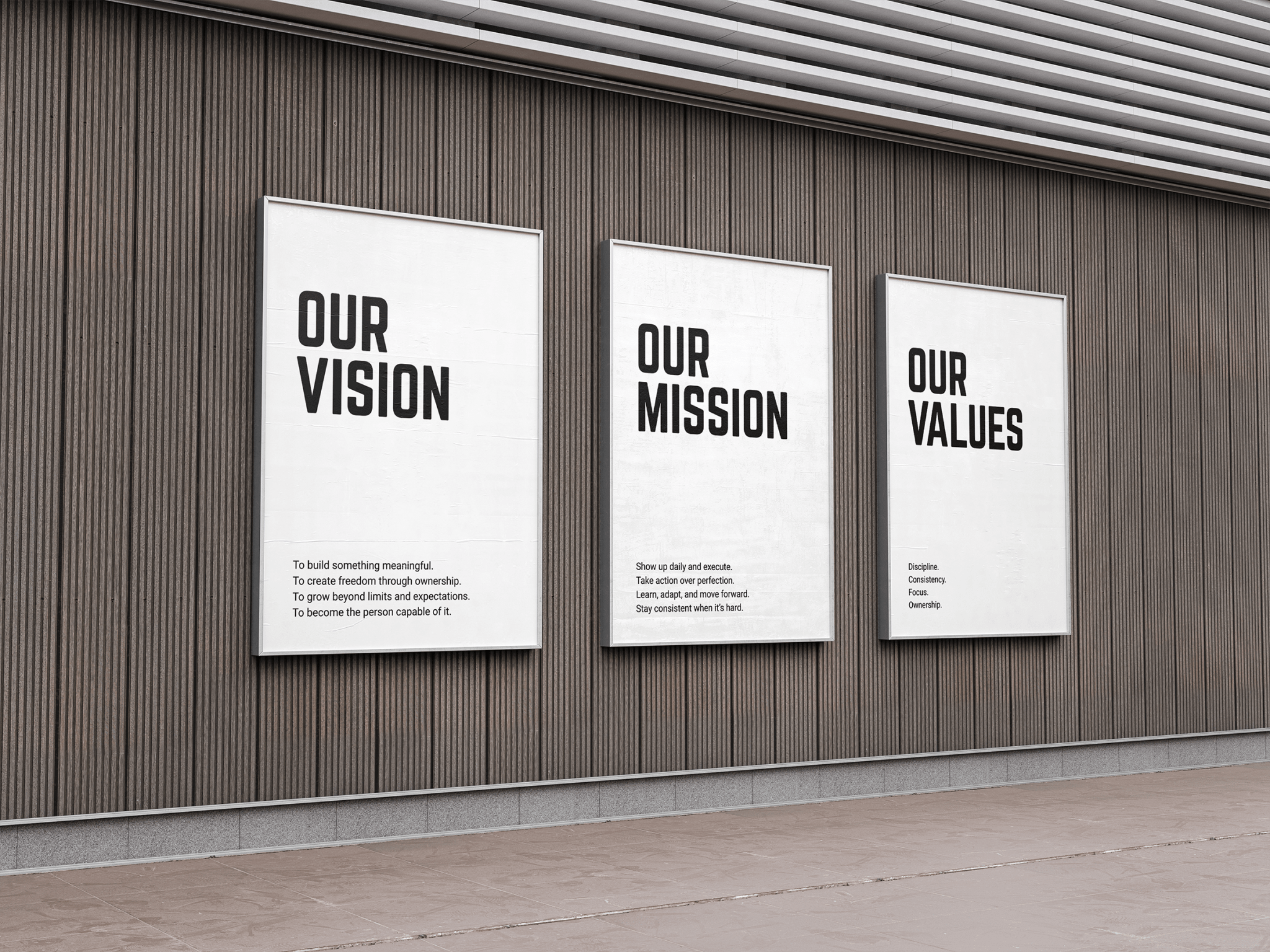 Entrepreneur Posters (SET OF 3) poster styled room photo 3