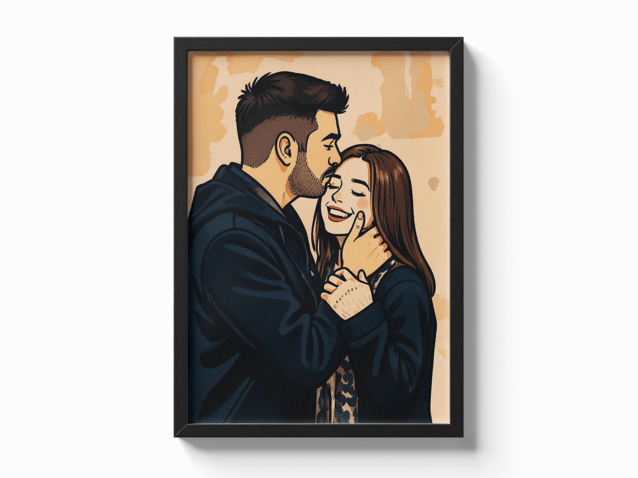 Custom Cartoon Poster of Couple/Friends poster — Framory Prints