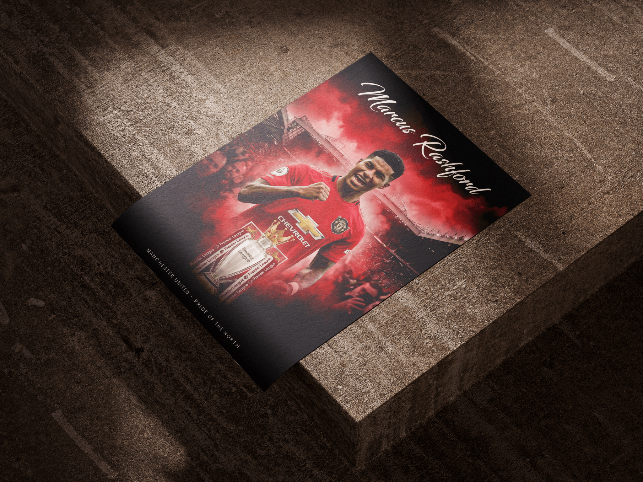 Pride of the North — Manchester United poster styled room photo 2