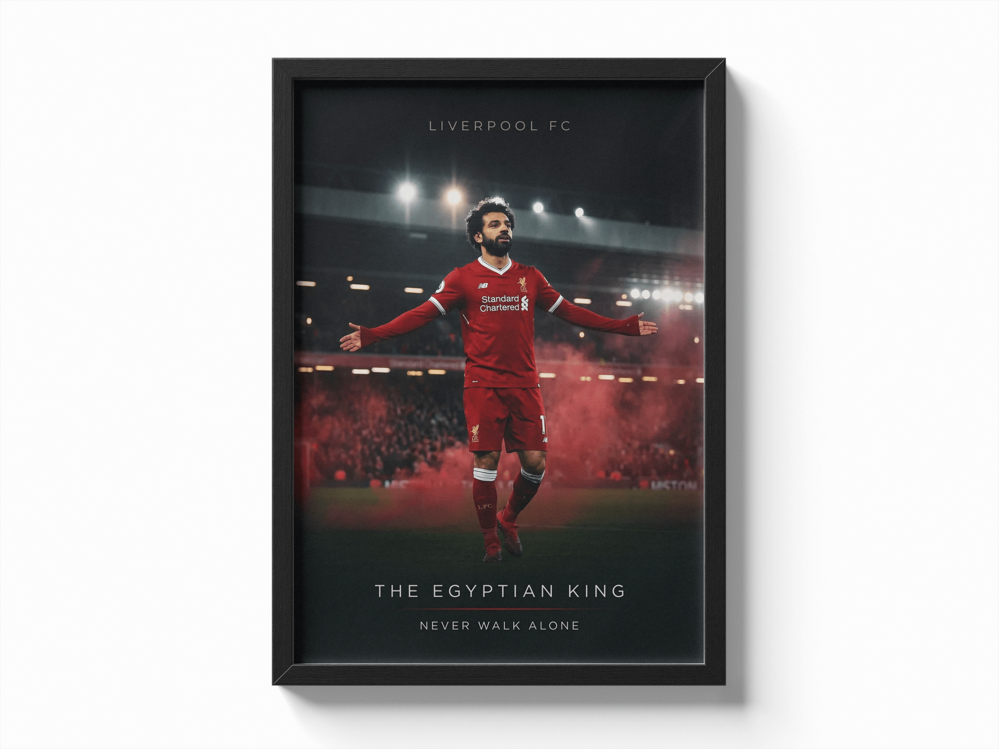 "The Egyptian King" — Mohamed Salah poster — Framory Prints