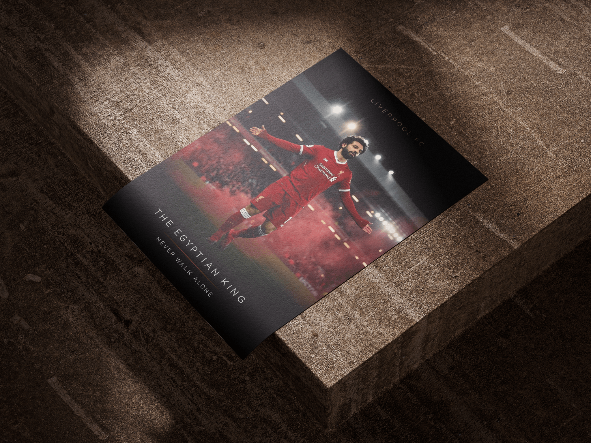 "The Egyptian King" — Mohamed Salah poster styled room photo 7