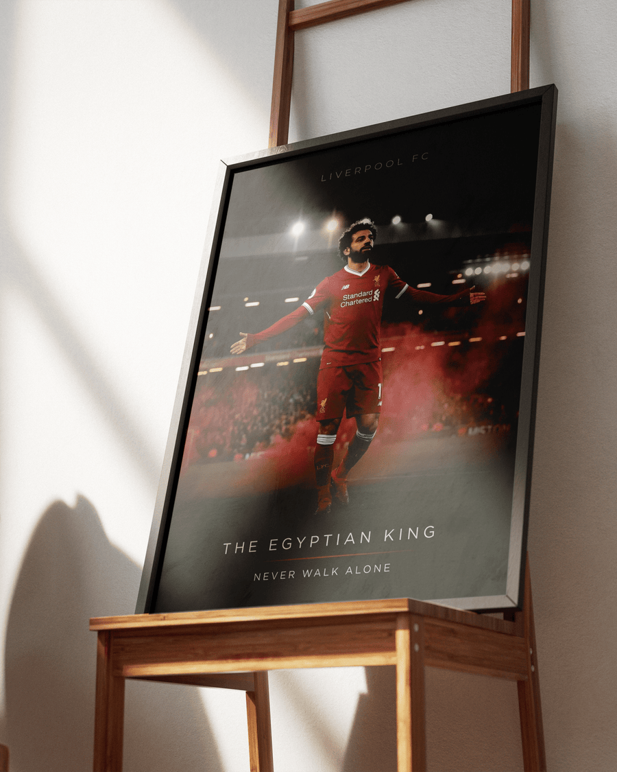"The Egyptian King" — Mohamed Salah poster styled room photo 4