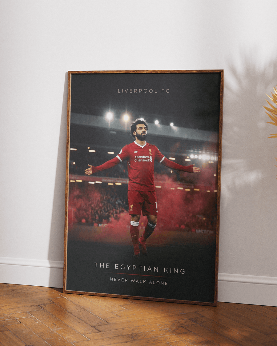 "The Egyptian King" — Mohamed Salah poster styled room photo 6