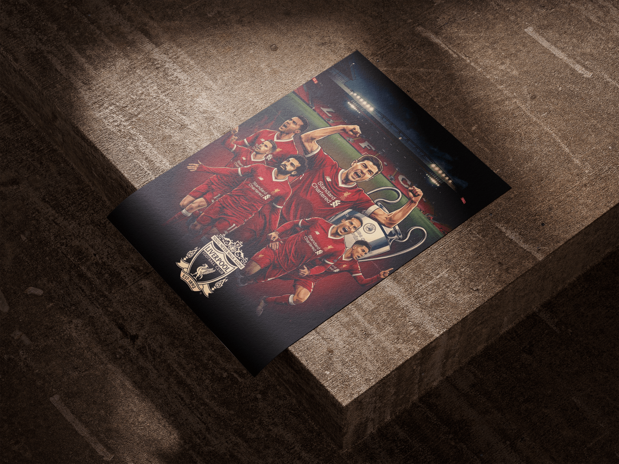 The Legends — Liverpool FC poster styled room photo 6