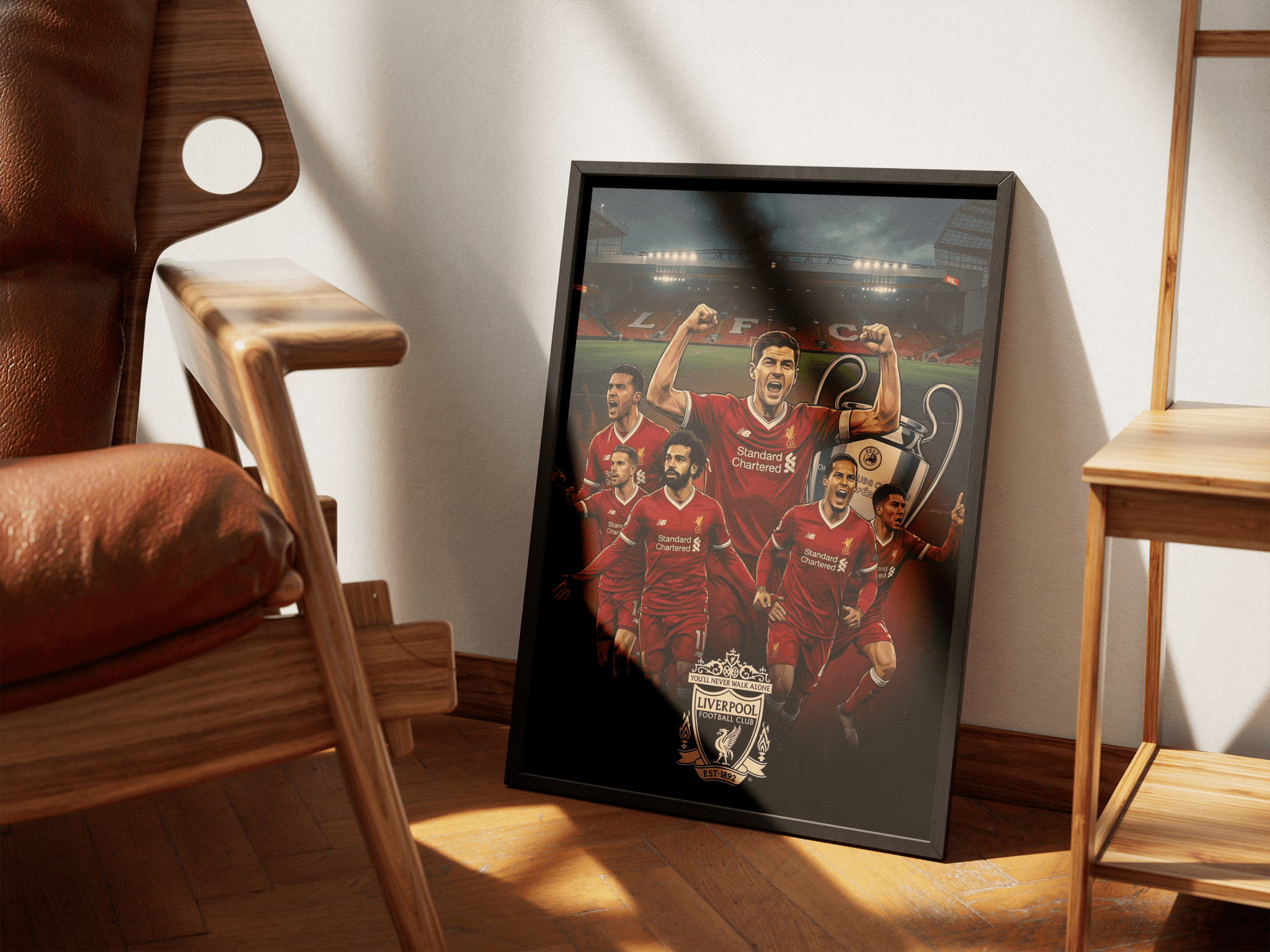 The Legends — Liverpool FC poster styled room photo 2
