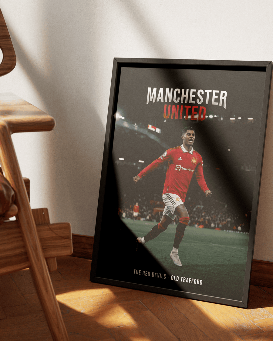 The Red Devils — Manchester United poster styled room photo 6